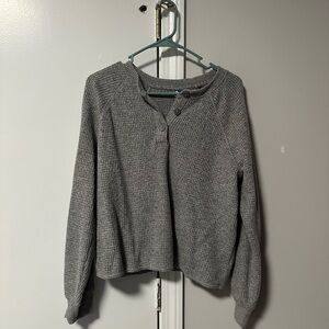 Old Navy Heather Gray Knit Top